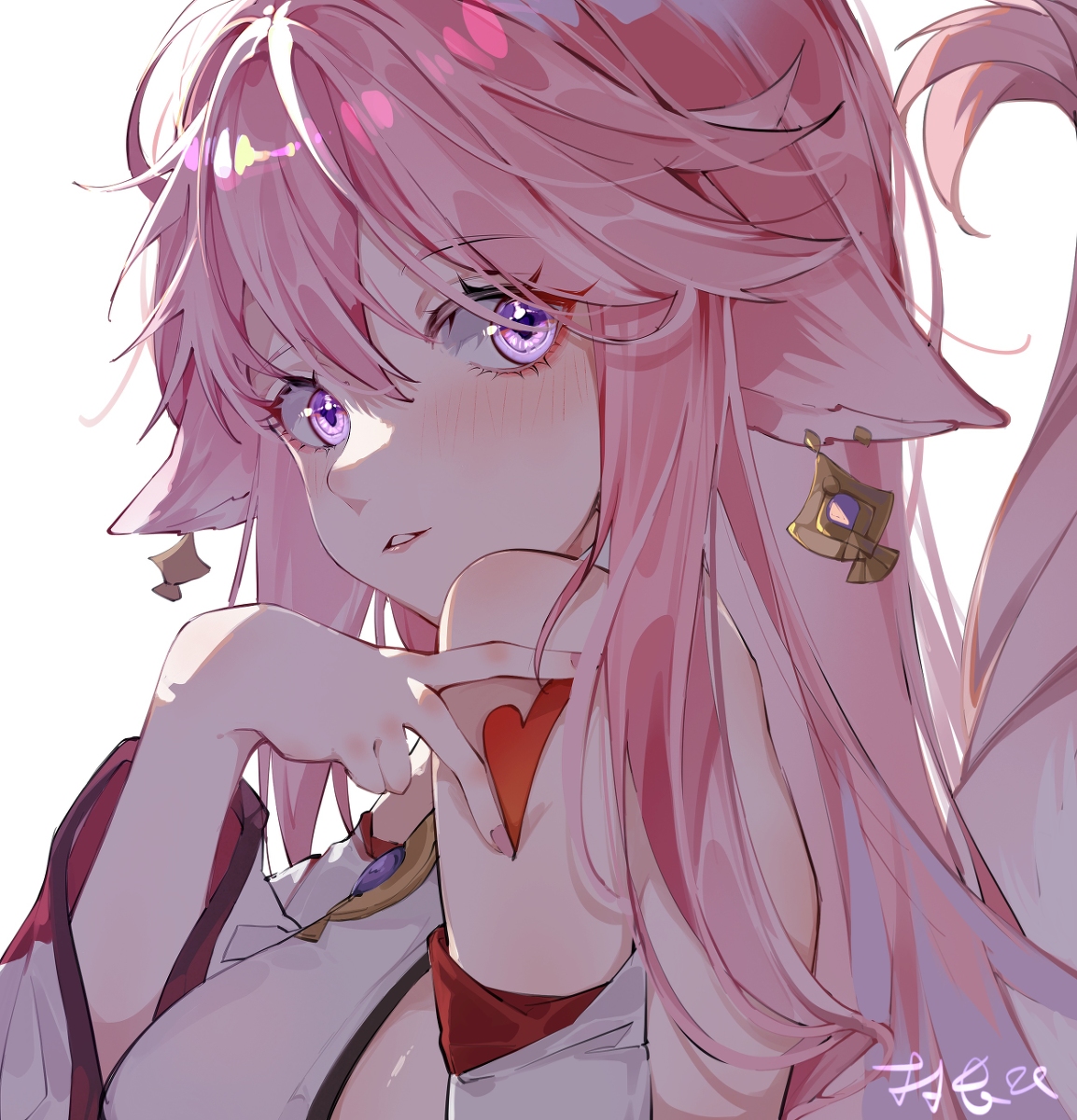 This is a pixiv picture whose title is 八重神子.