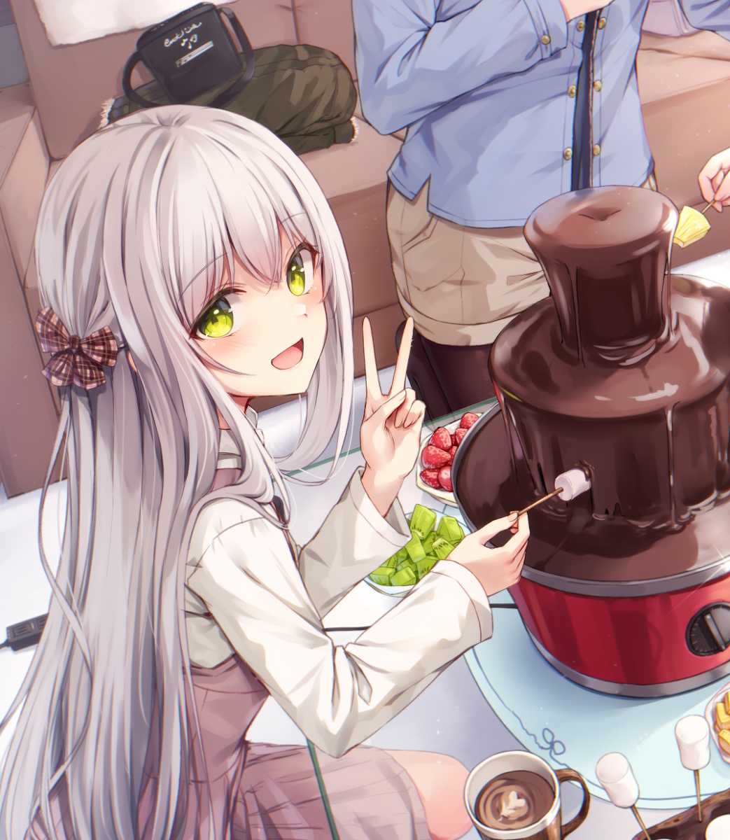 This is a pixiv picture whose title is チョコパ🍫.