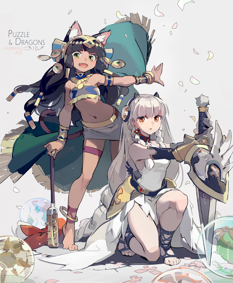 This is a pixiv picture whose title is パズドラ 10TH.