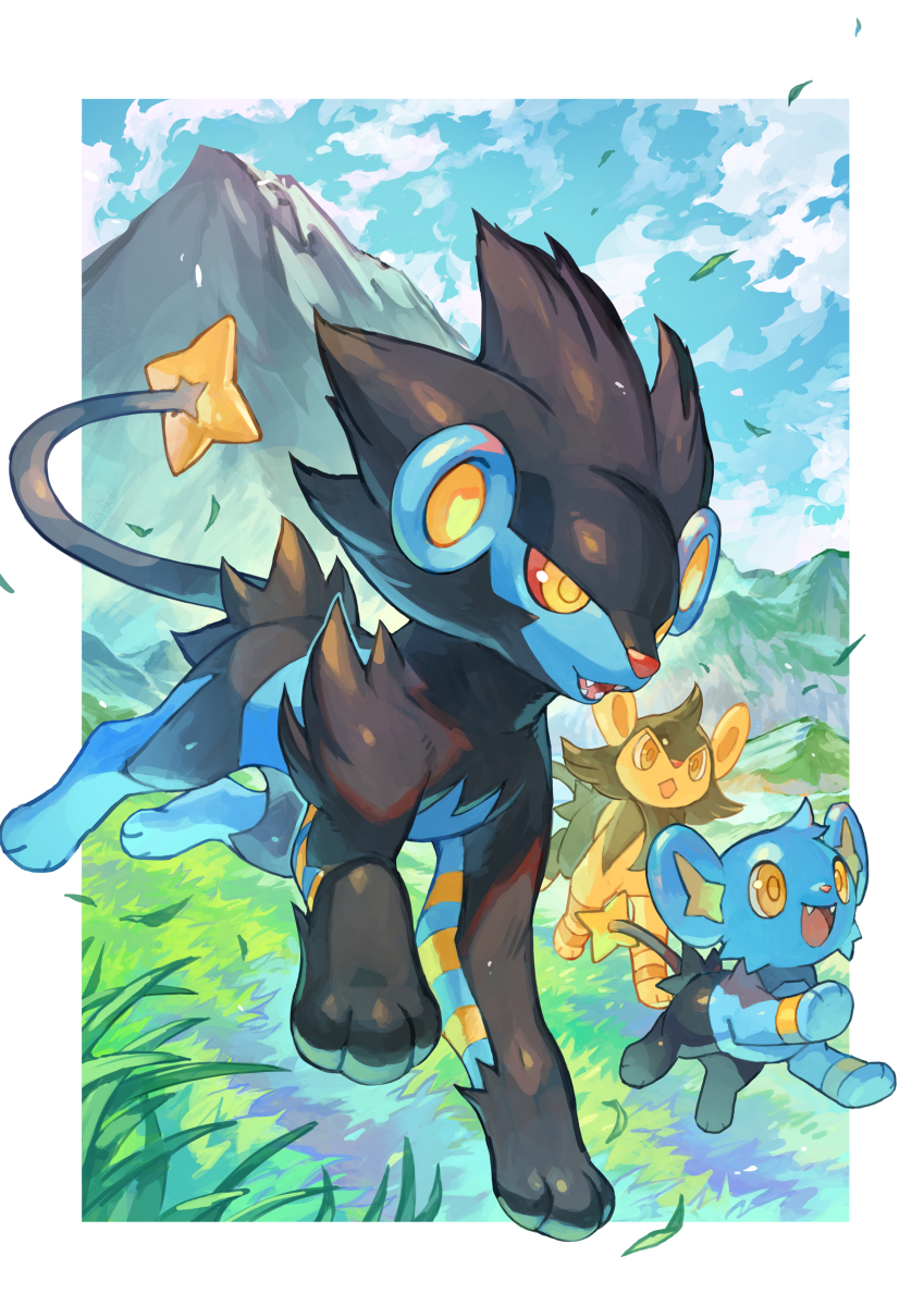 This is a pixiv picture whose title is ヒスイの大地を駆けるレントラー一族.