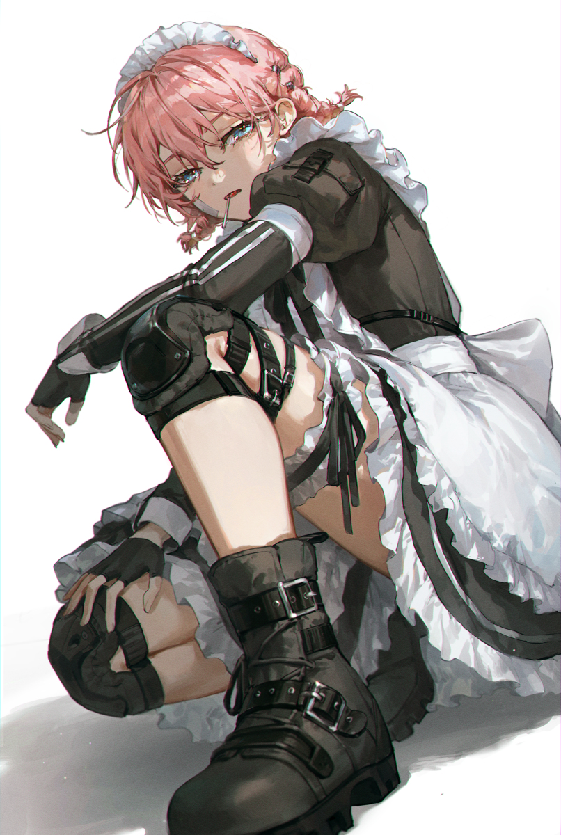 This is a pixiv picture whose title is maid.