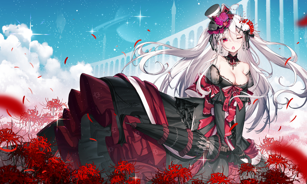 This is a pixiv picture whose title is 澪 伞.
