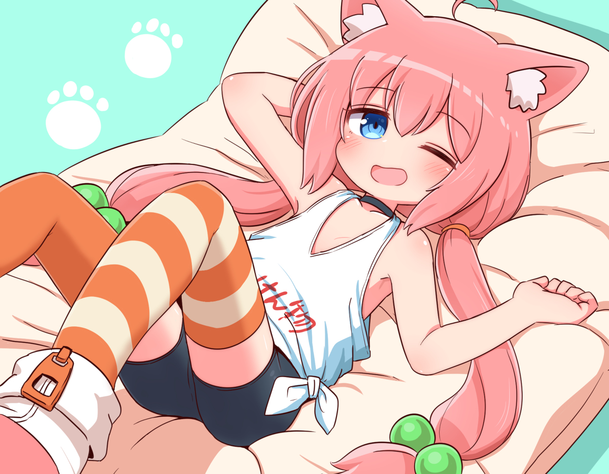 This is a pixiv picture whose title is 猫宮ひなた.