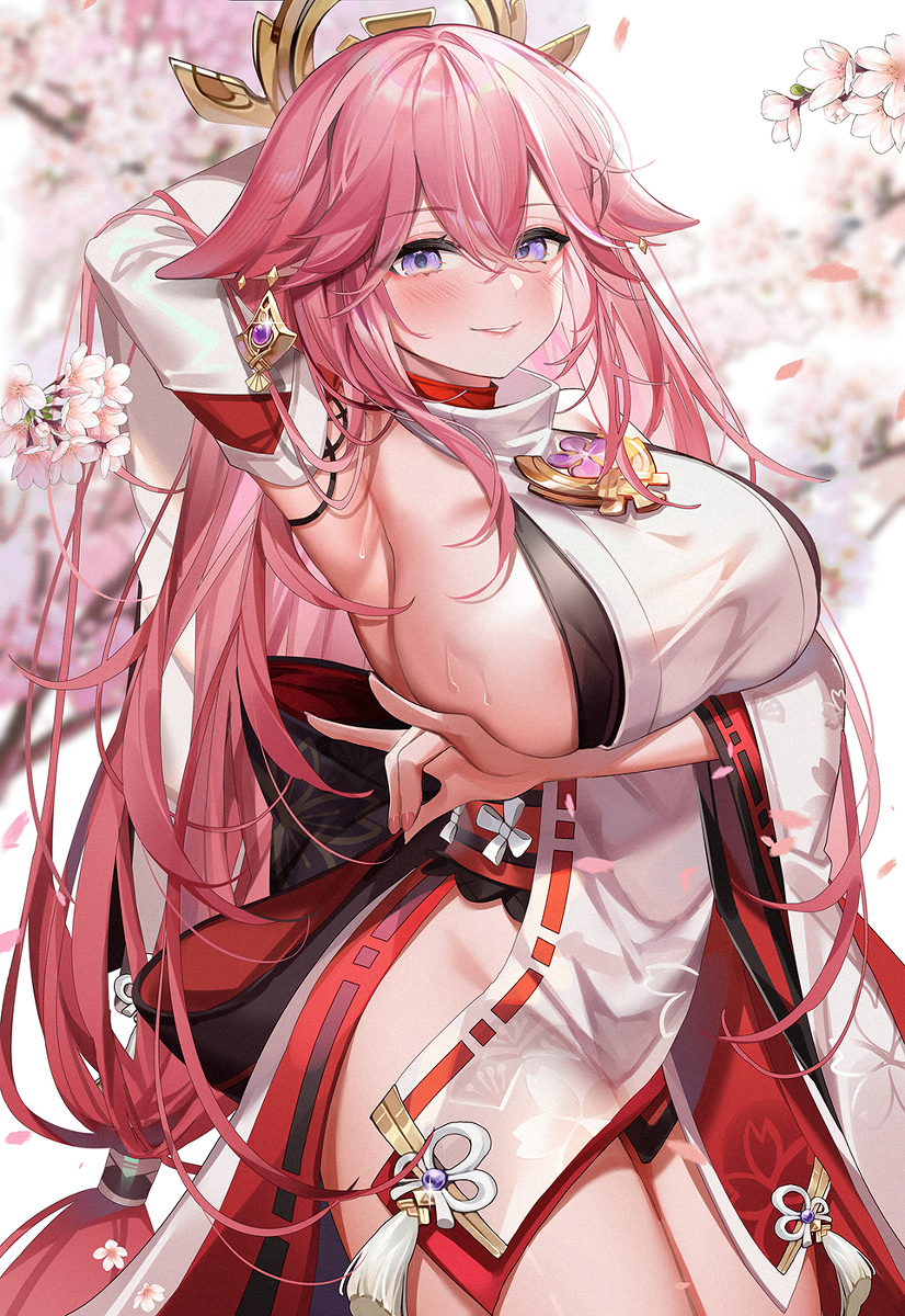 This is a pixiv picture whose title is yaemiko.