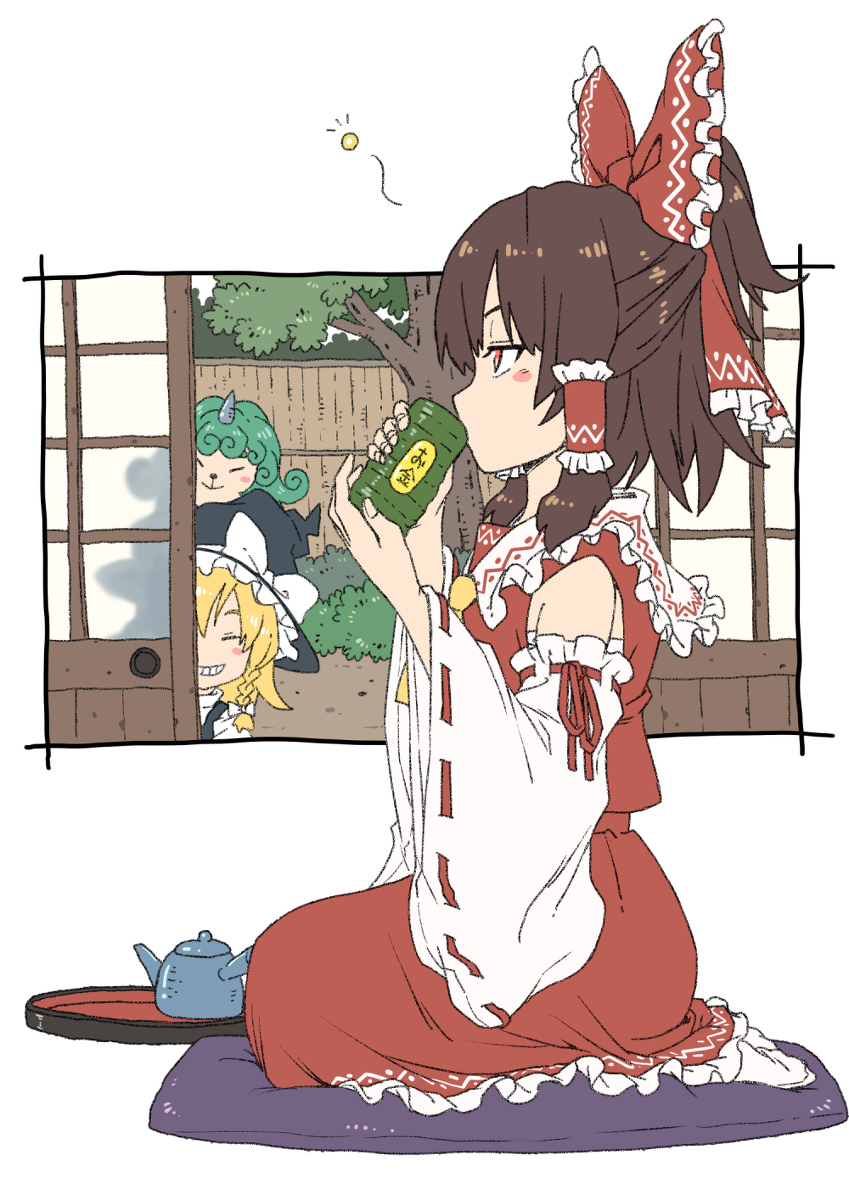 This is a pixiv picture whose title is 茶時間.