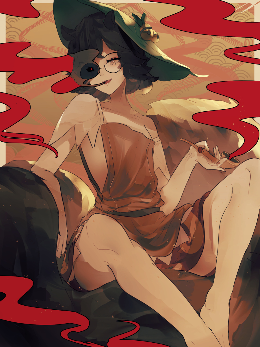 This is a pixiv picture whose title is tanuki.