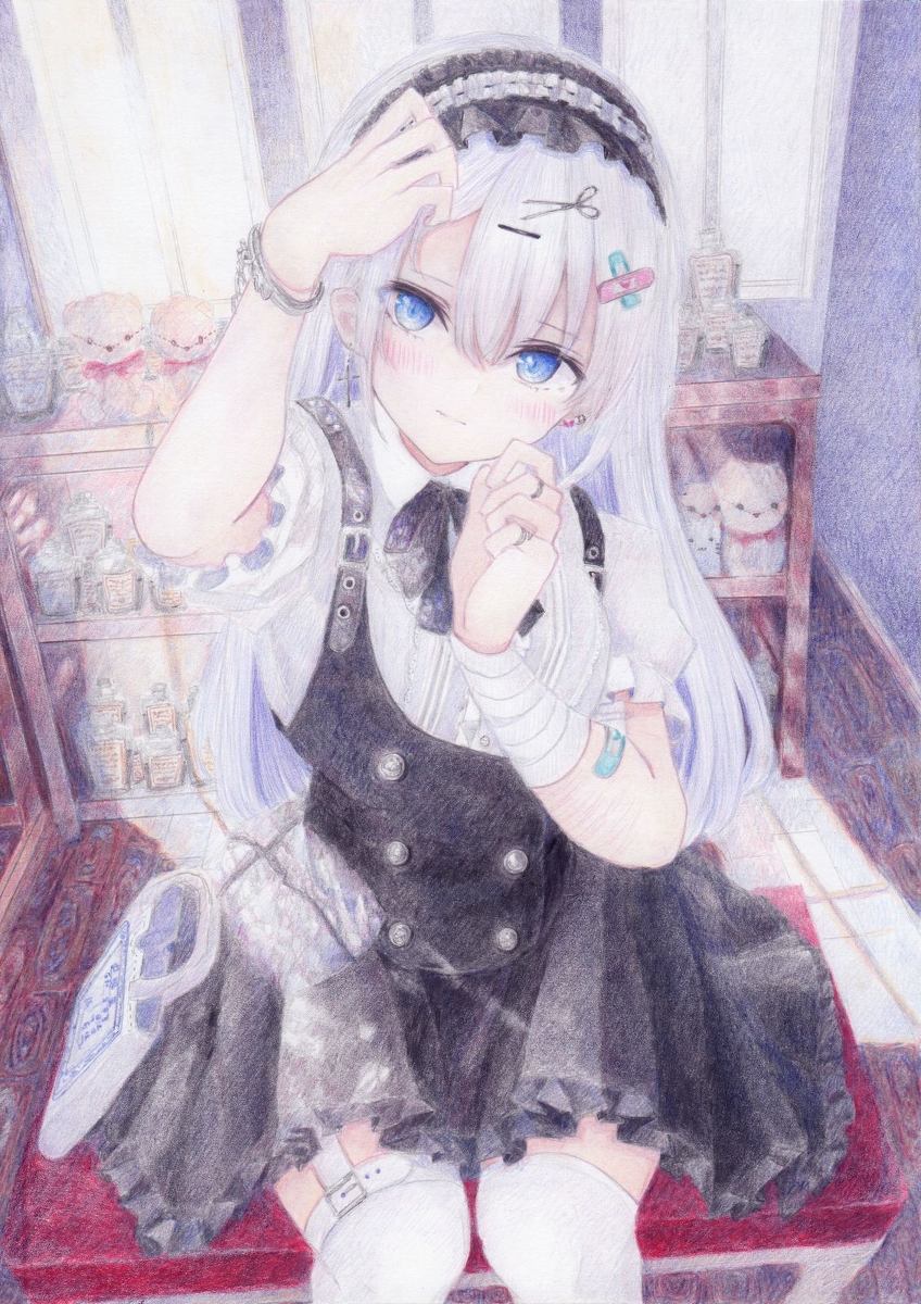 This is a pixiv picture whose title is 私を見て？.