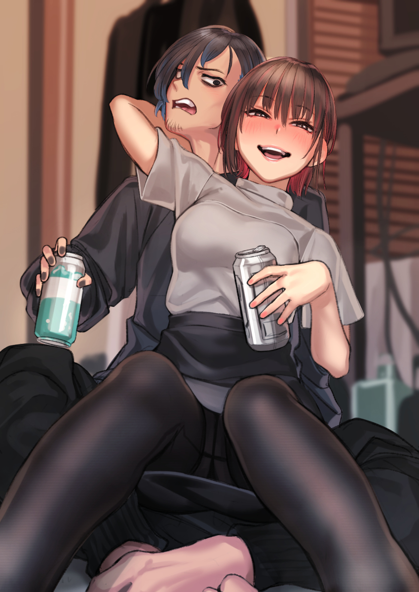 This is a pixiv picture whose title is 酒じゃ酒じゃ酒じゃ.