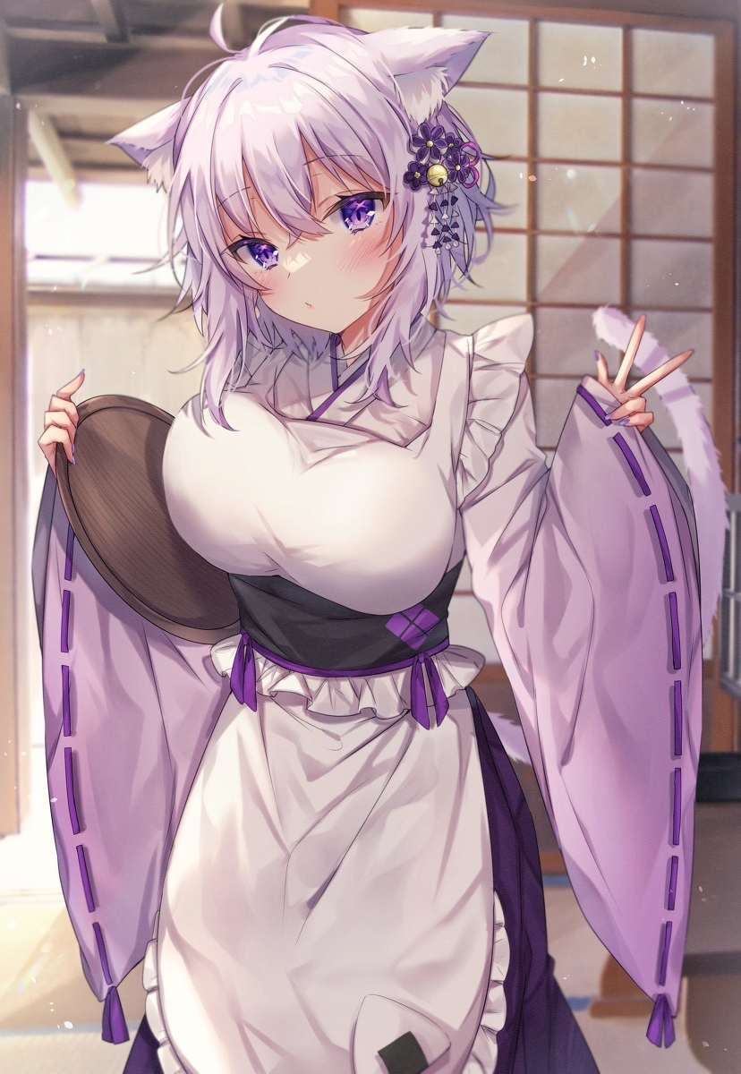 This is a pixiv picture whose title is 🍙✌️.