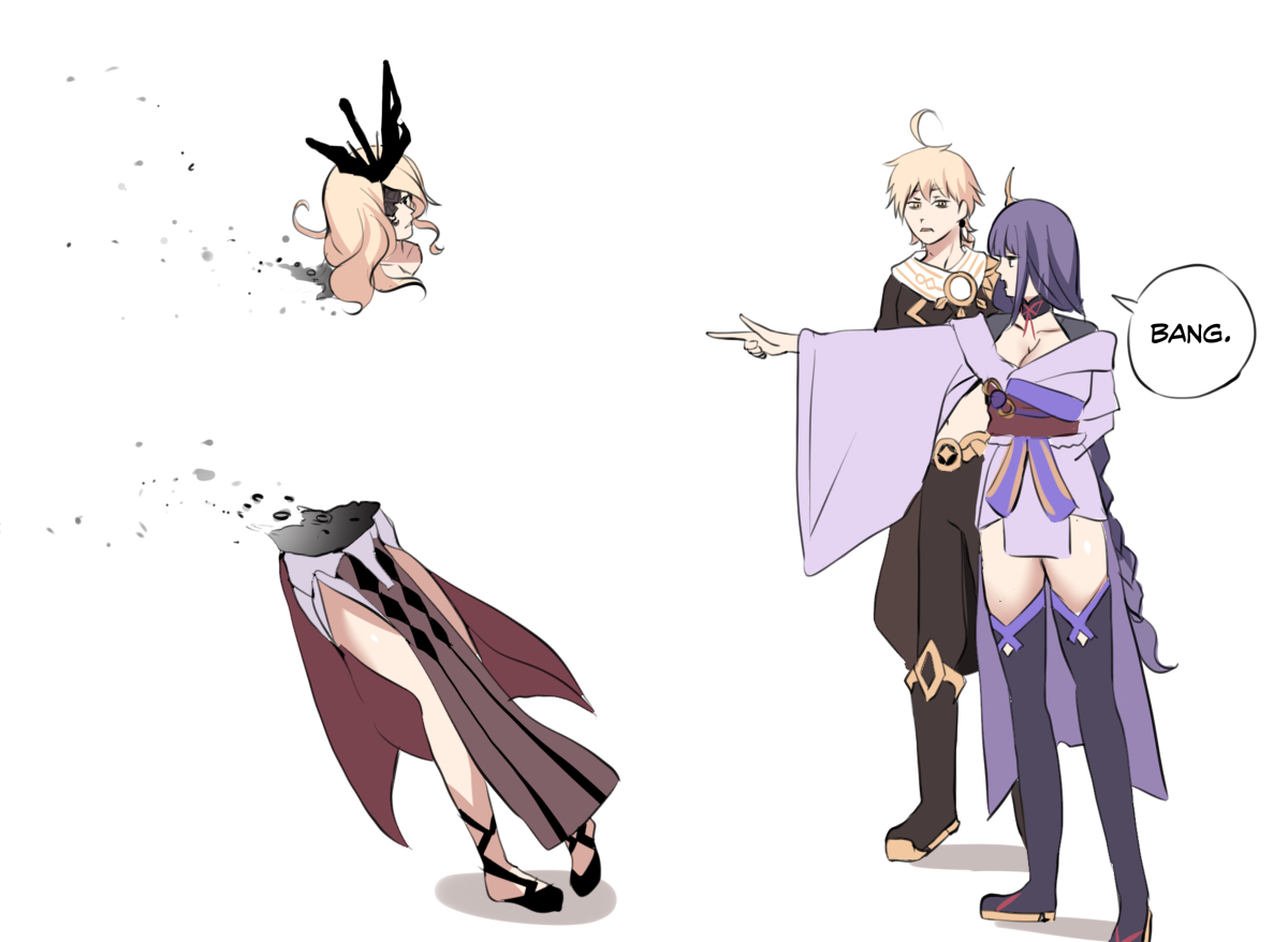This is a pixiv picture whose title is Bang.