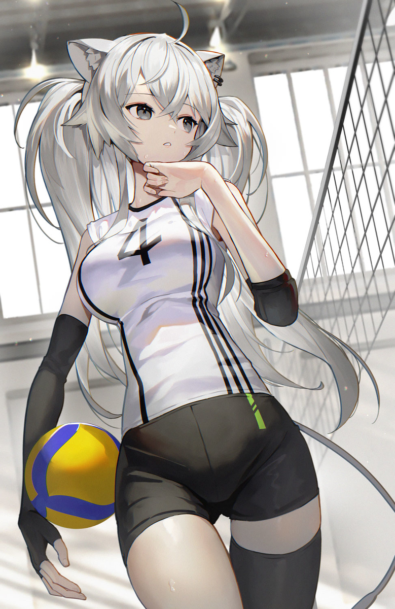This is a pixiv picture whose title is バレーボール部ししろん.