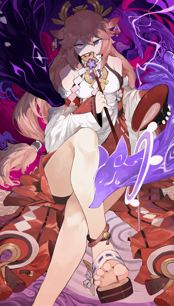 This is a pixiv picture whose title is ⚡🦊.