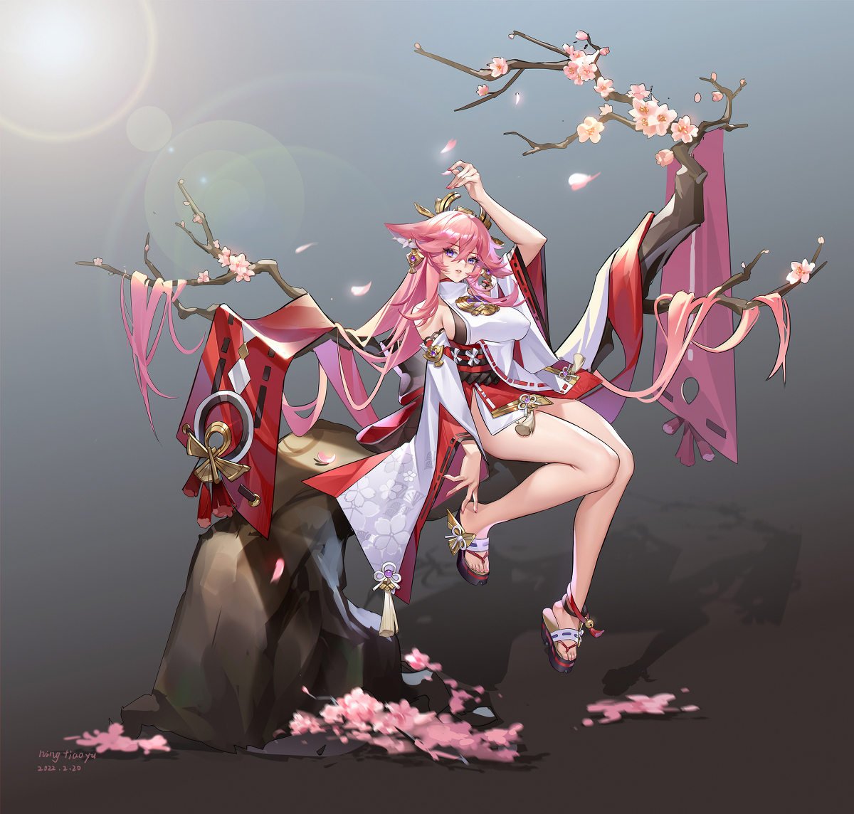 This is a pixiv picture whose title is 抽到神子辣.