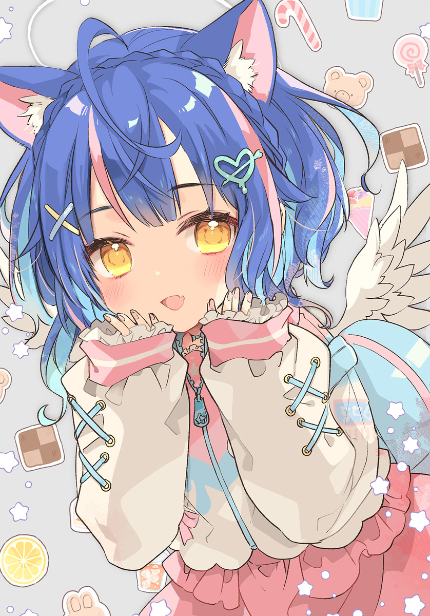 This is a pixiv picture whose title is 新衣装あまみゃ.
