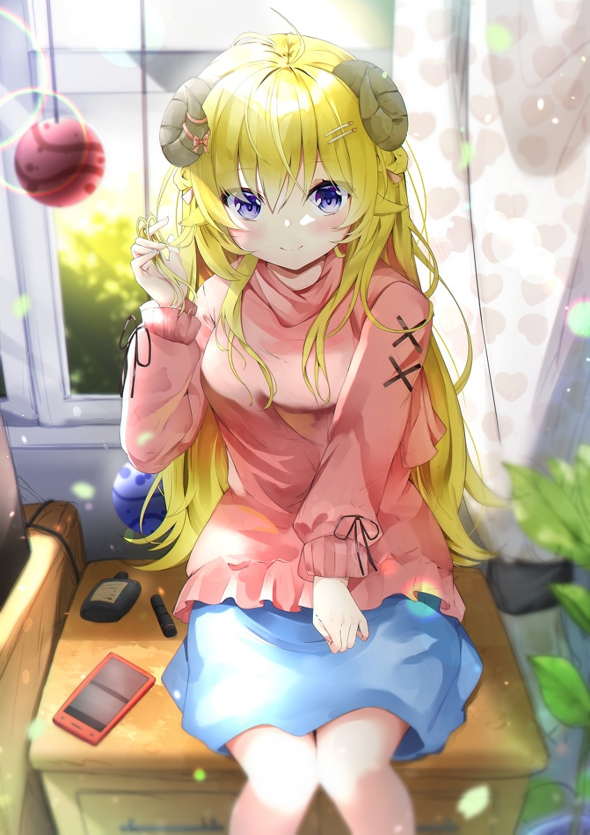 This is a pixiv picture whose title is 角巻わため.