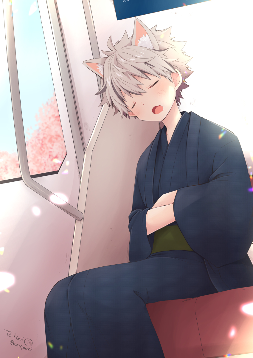 This is a pixiv picture whose title is 居眠り/よそのこ.