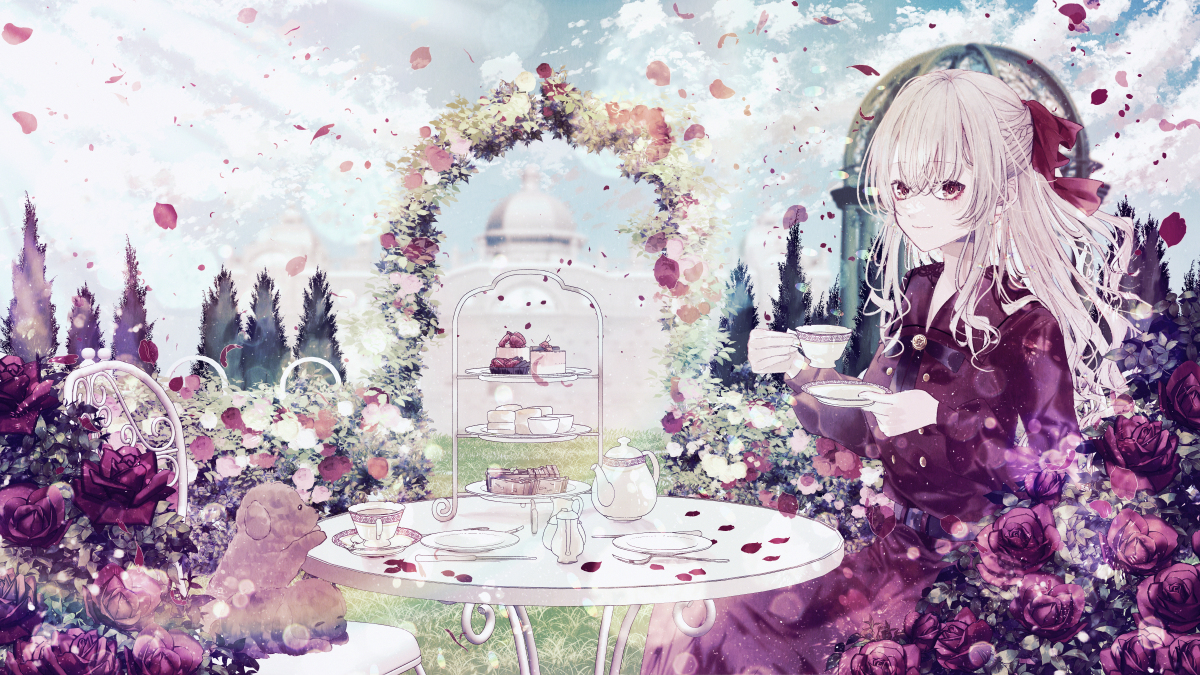This is a pixiv picture whose title is ティータイム.