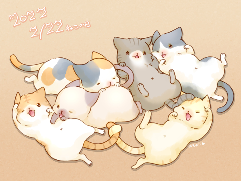 This is a pixiv picture whose title is ねこの日。.