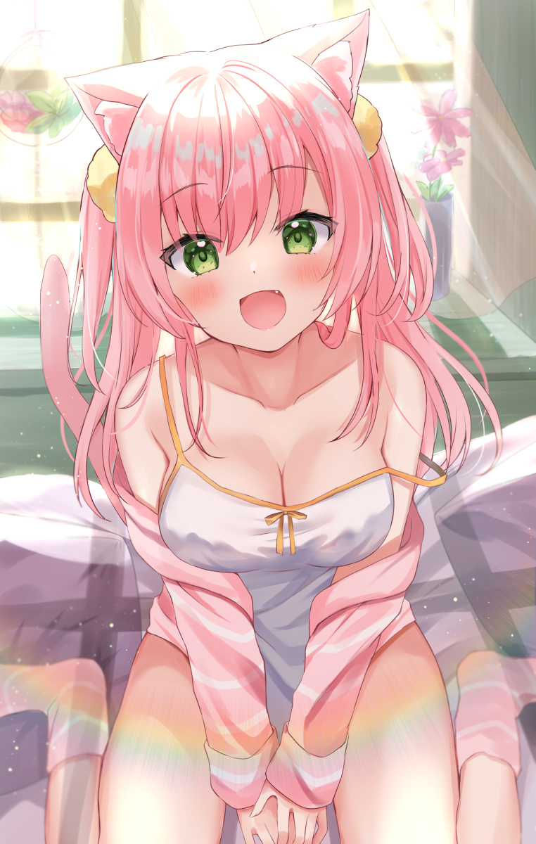 This is a pixiv picture whose title is 「おはよう！よく眠れた？」.