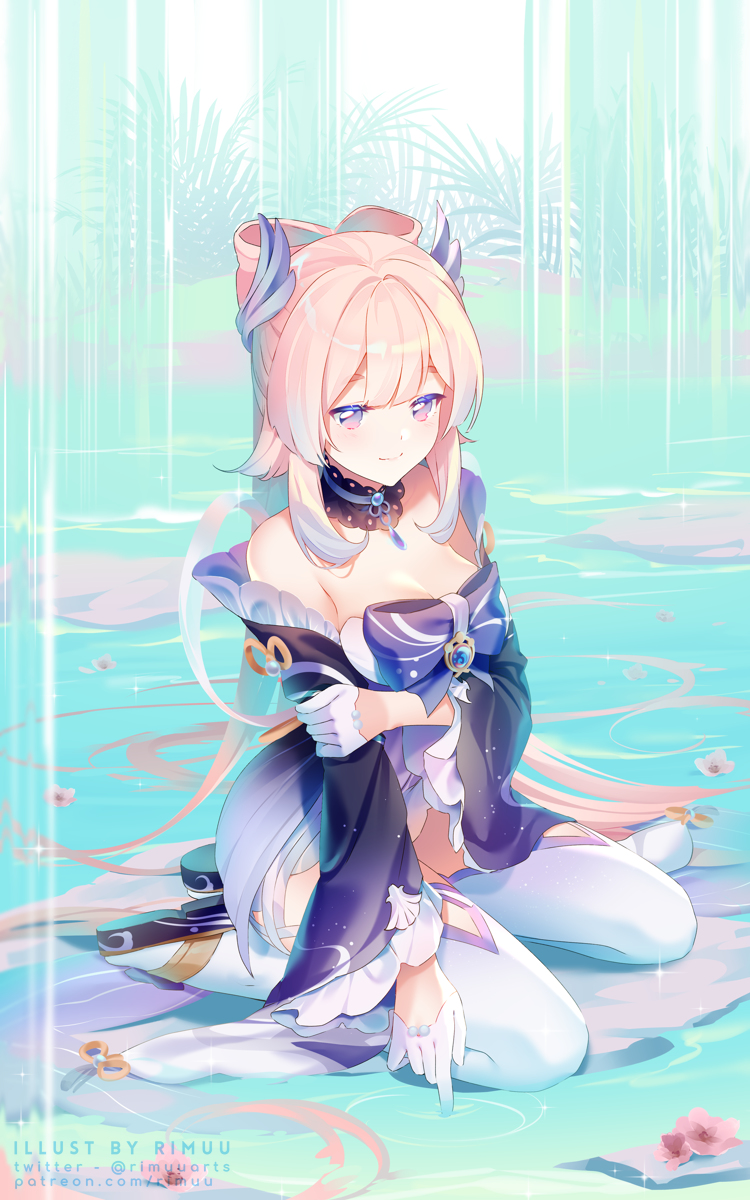 This is a pixiv picture whose title is 心海.