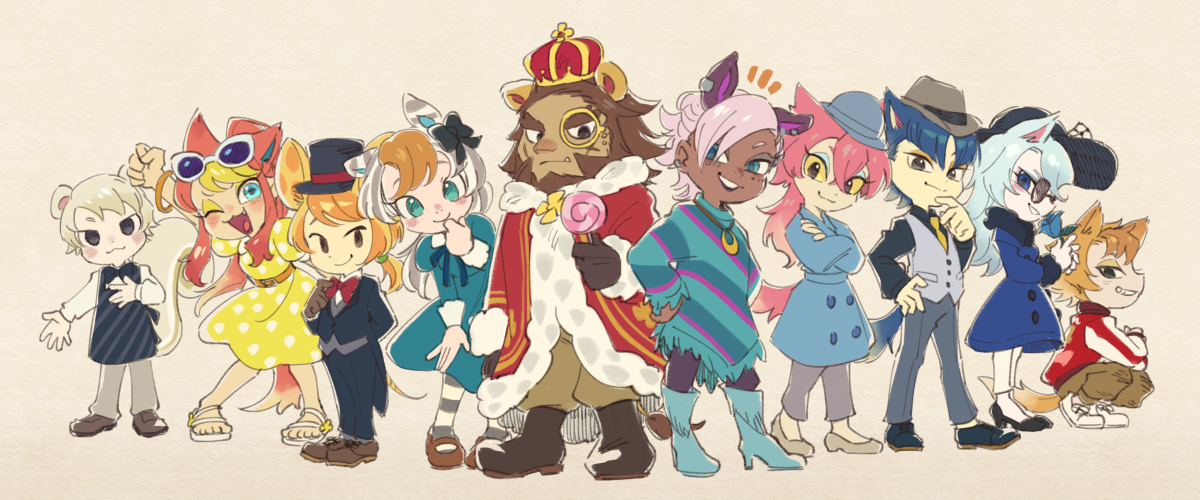 This is a pixiv picture whose title is どう森擬人化まとめ2.