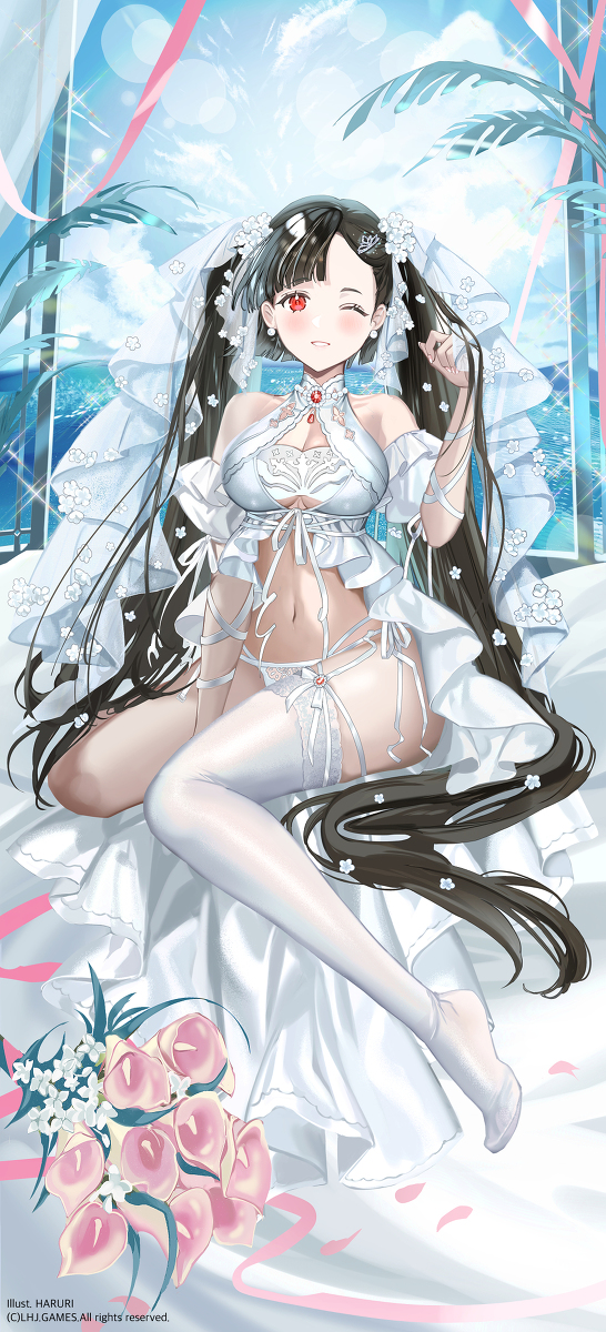 This is a pixiv picture whose title is 『ラファームの少女』　花嫁・ティラ.