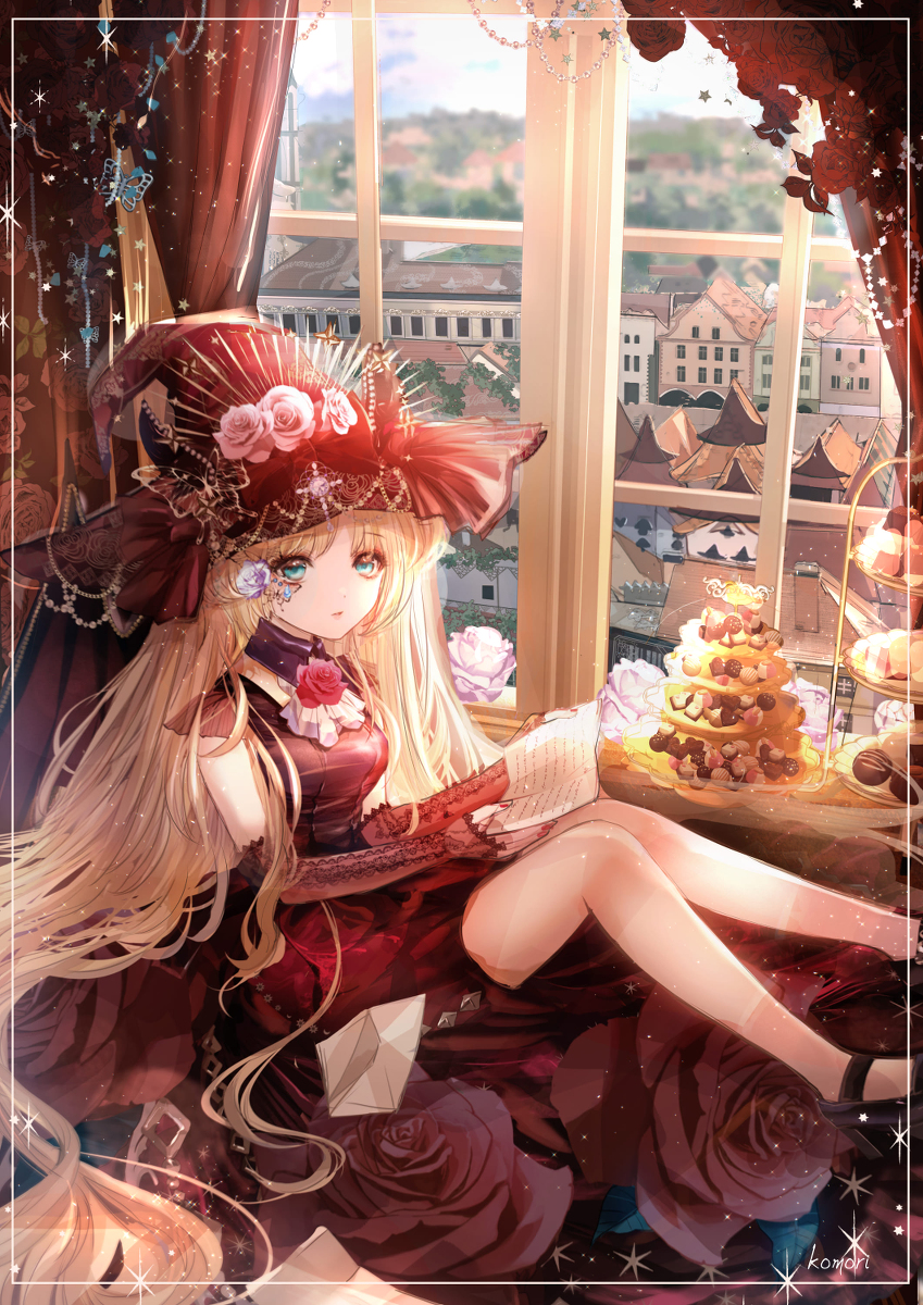 This is a pixiv picture whose title is Love letter／悪魔魔女のホワイトデー.