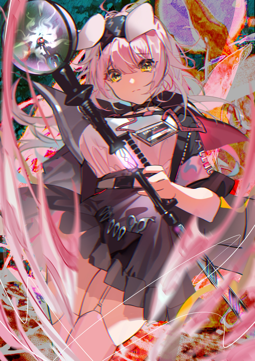 This is a pixiv picture whose title is 摸猫猫.