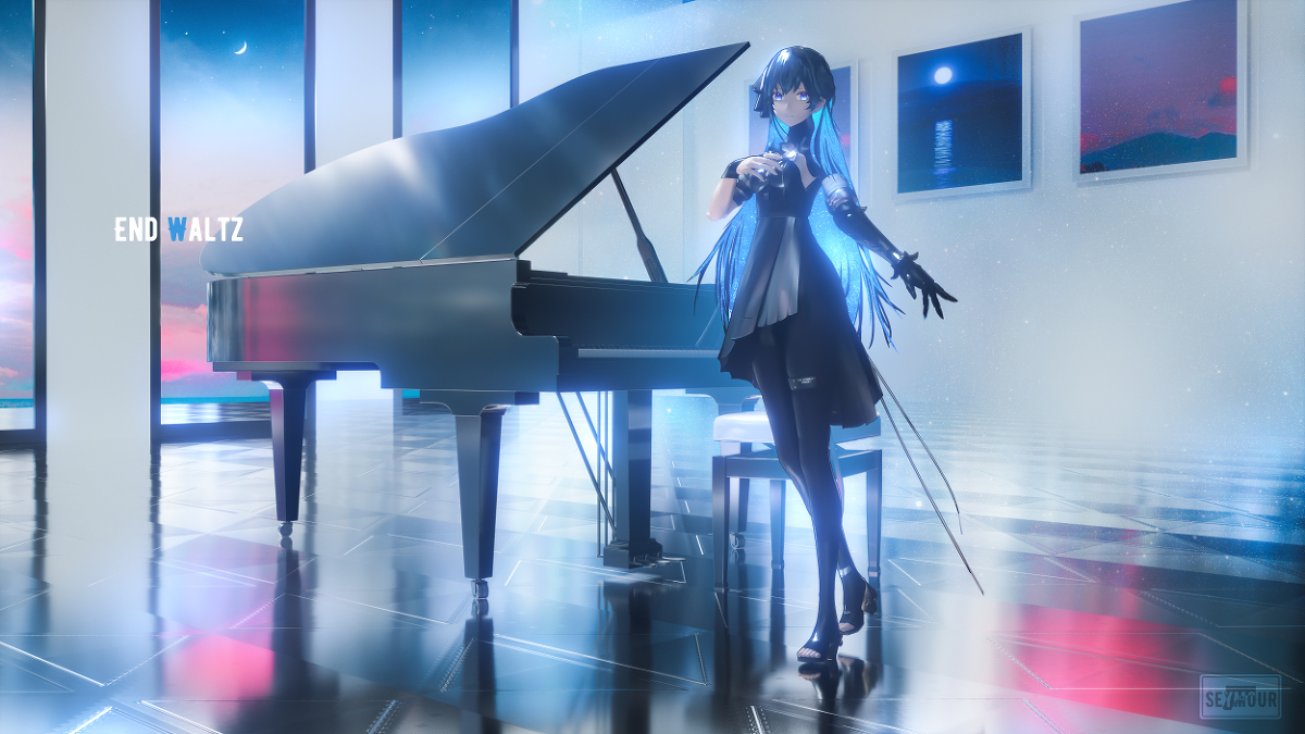 This is a pixiv picture whose title is 赛琳娜幻奏.