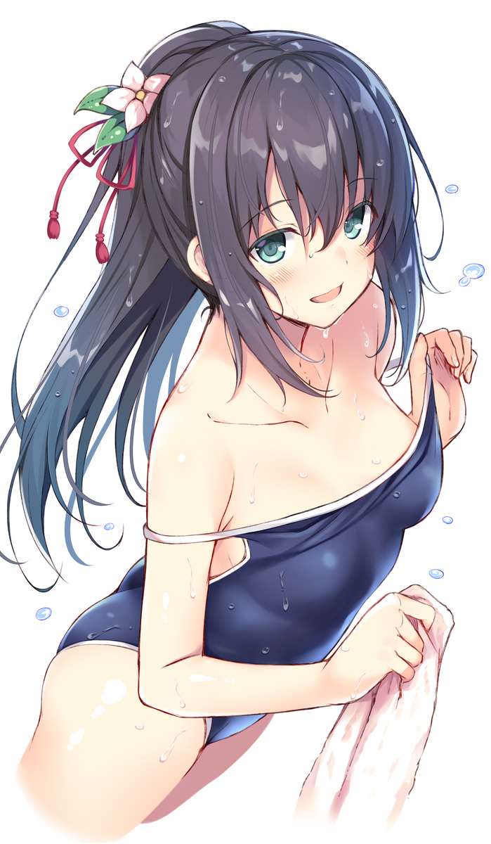 This is a pixiv picture whose title is スク水着ゆきは.