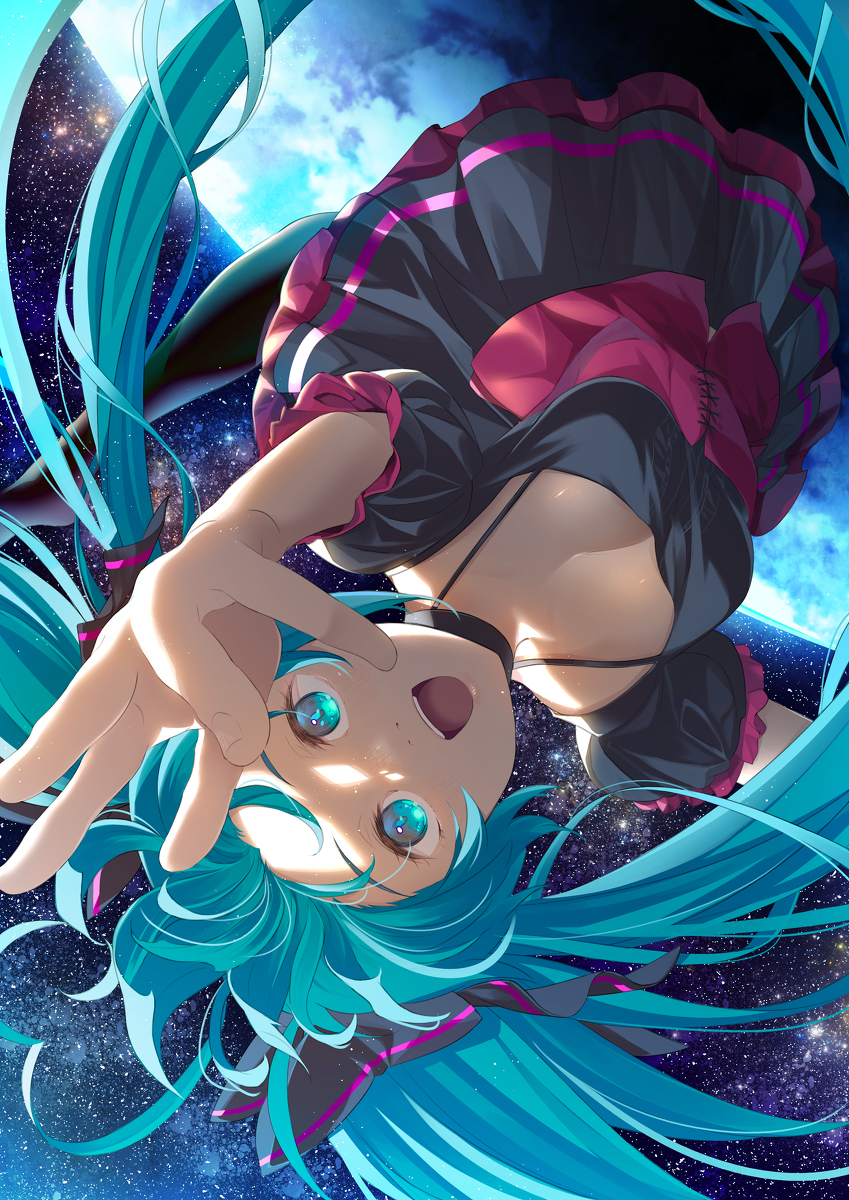 This is a pixiv picture whose title is 1/6 -out of the gravity.