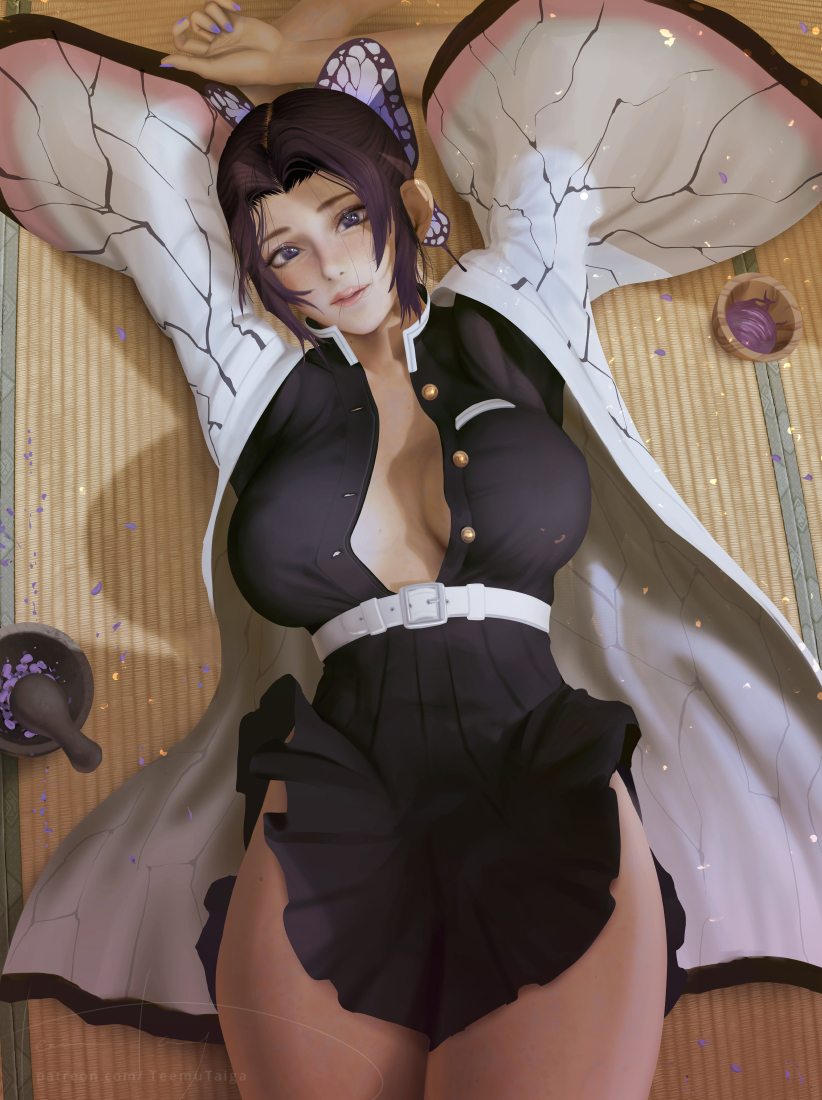This is a pixiv picture whose title is しのぶ - Shinobu fanart.
