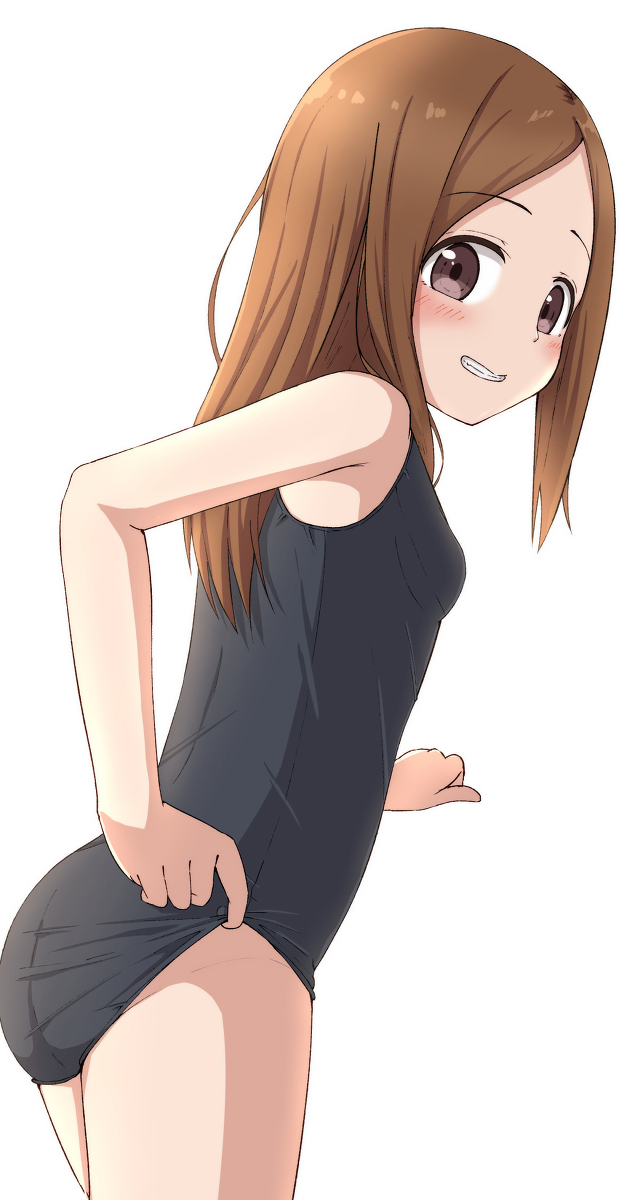 This is a pixiv picture whose title is 高木さんによる挑発行為.