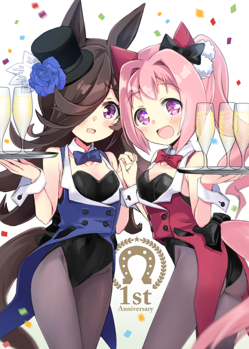 This is a pixiv picture whose title is 1周年ウラライス.