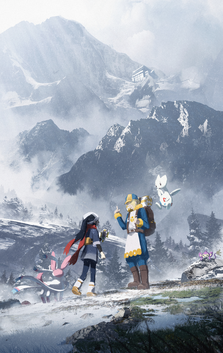 This is a pixiv picture whose title is 純白の凍土.