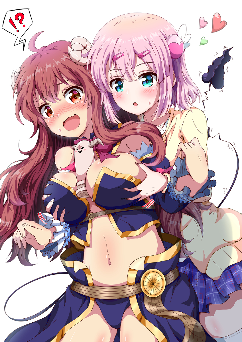 This is a pixiv picture whose title is シャミ子と桃.