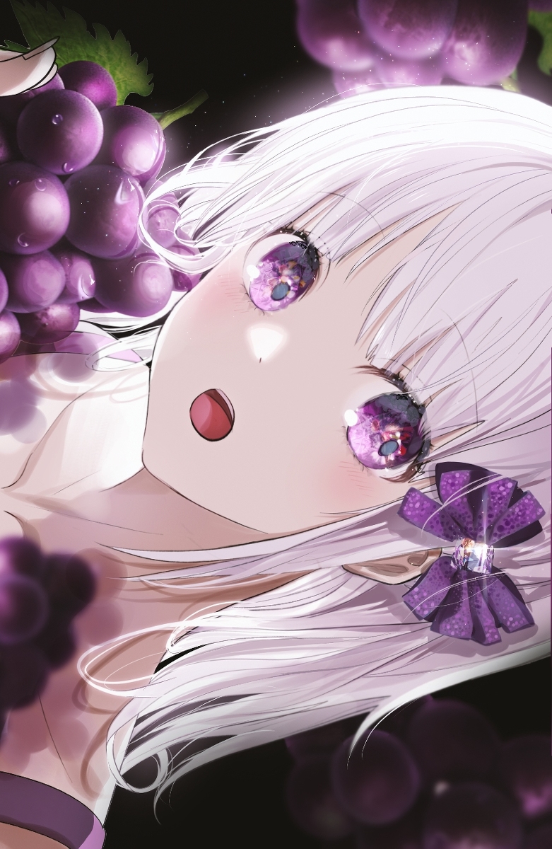 This is a pixiv picture whose title is 🍇葡萄X少女.