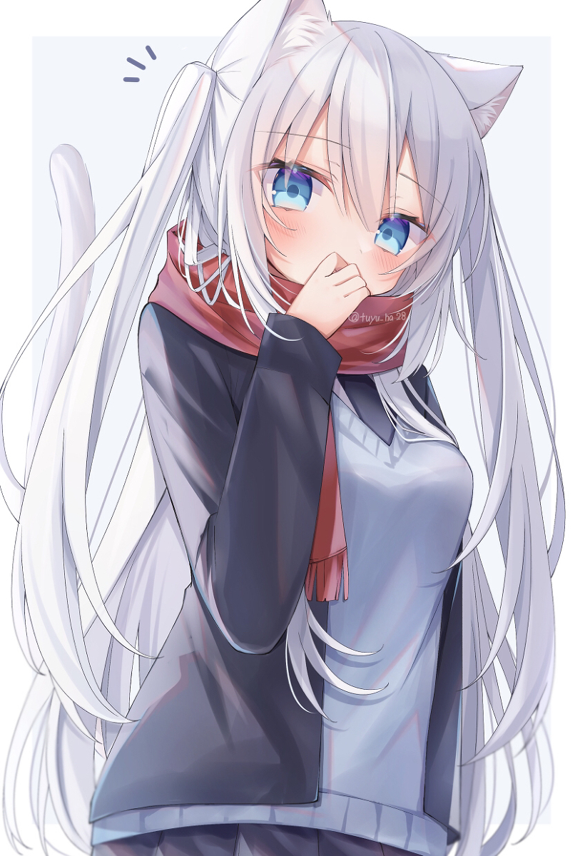 This is a pixiv picture whose title is 🐈.