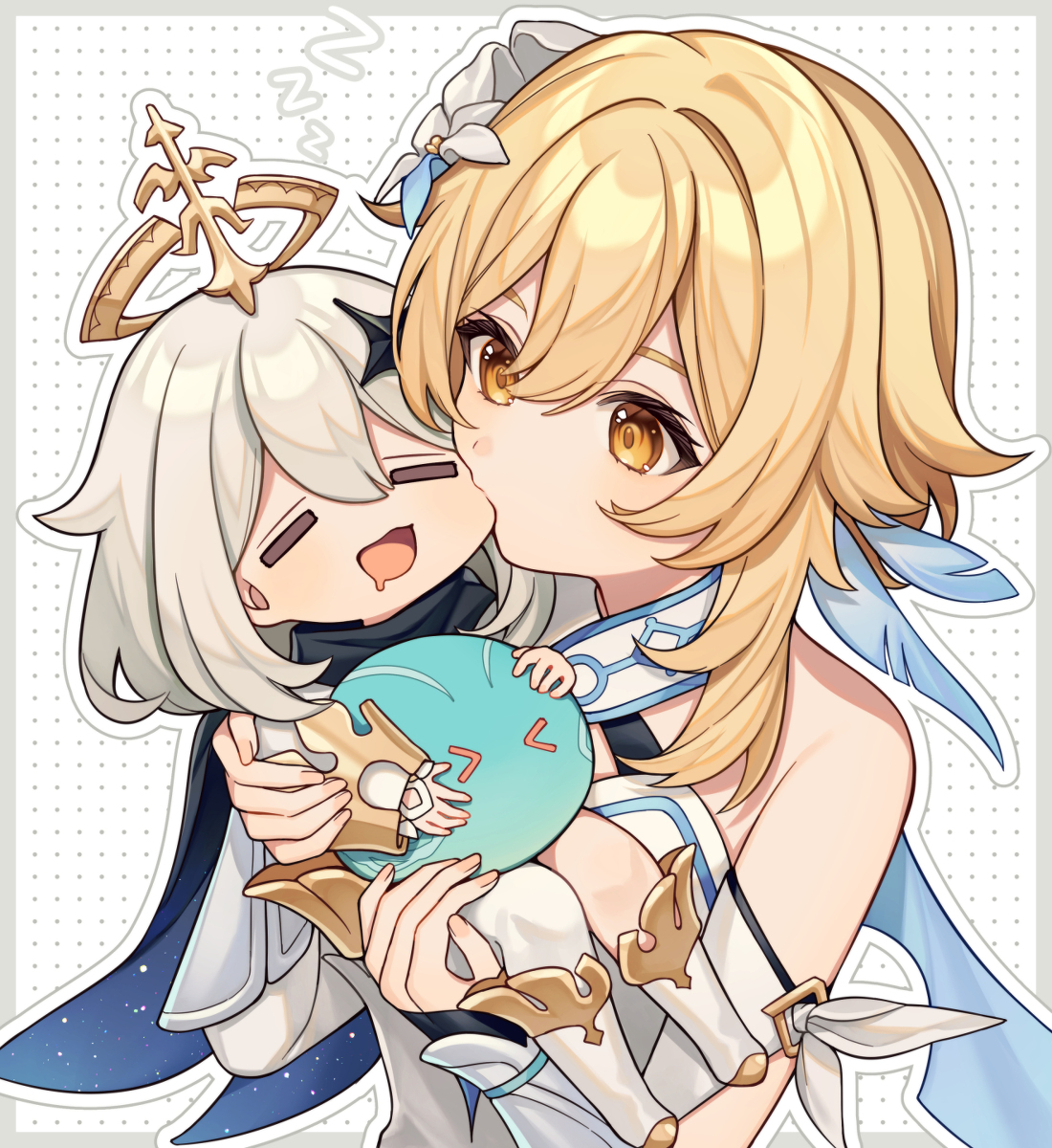 This is a pixiv picture whose title is パイモンの味見👅.