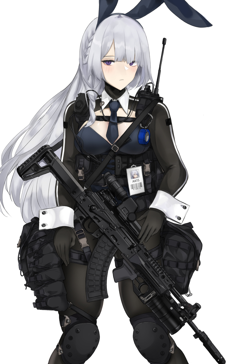 This is a pixiv picture whose title is AK-15バニーちゃん🐰.