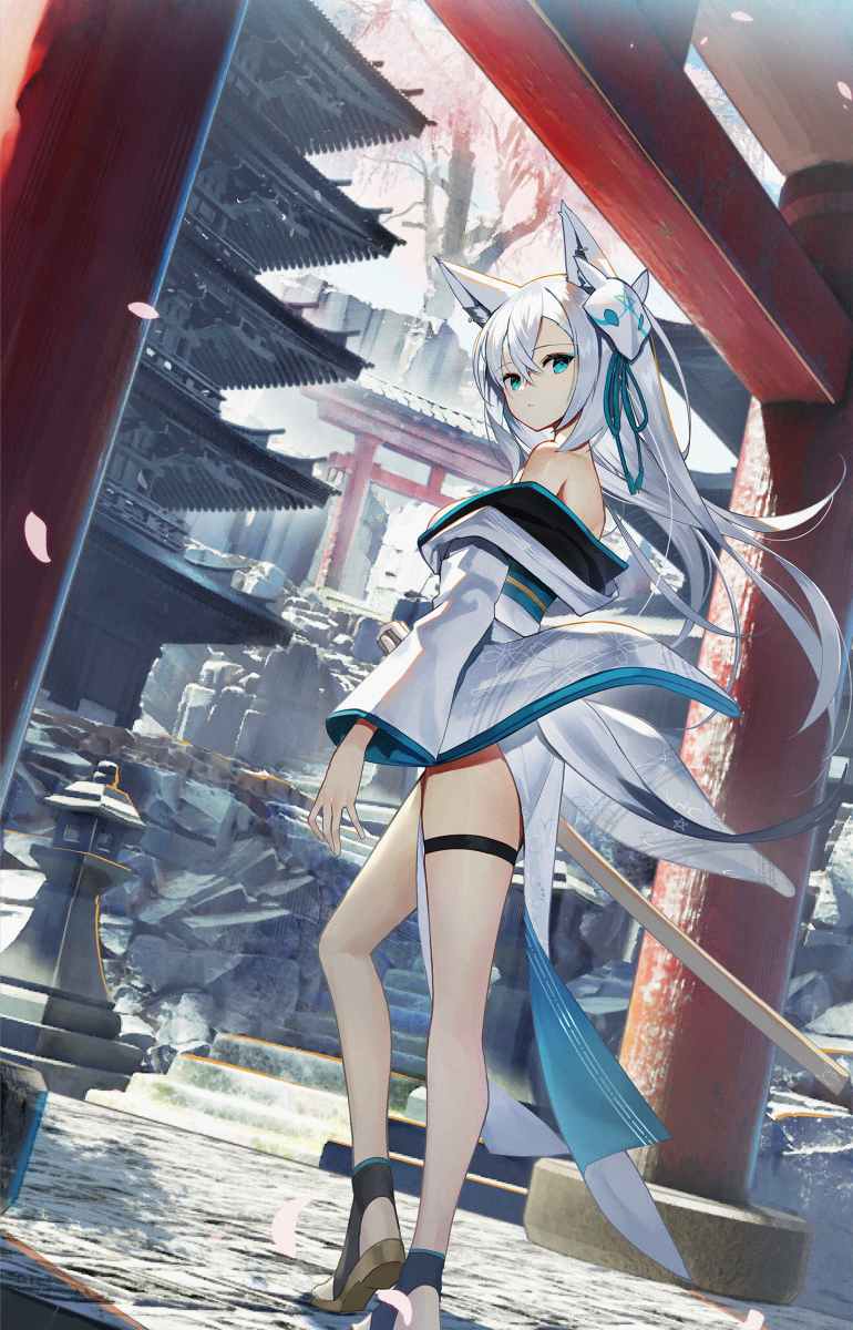 This is a pixiv picture whose title is 白上フブキ.