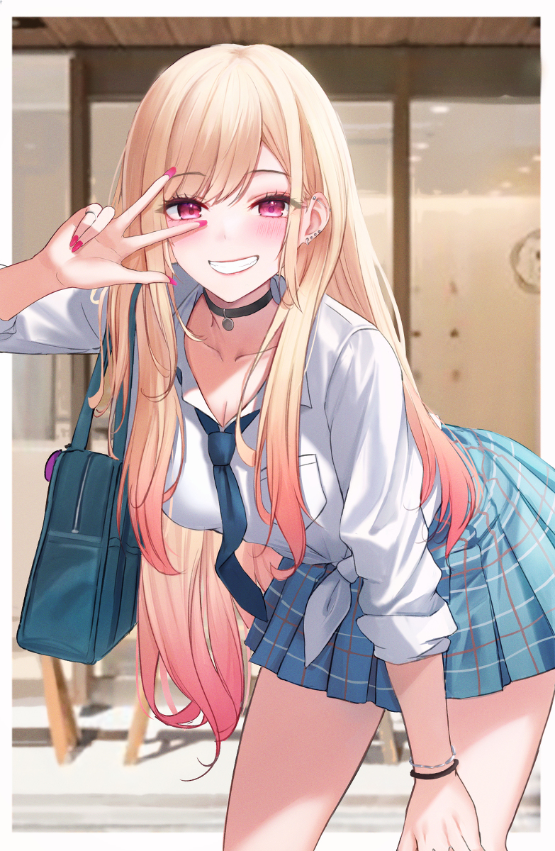 This is a pixiv picture whose title is 喜多川海夢.