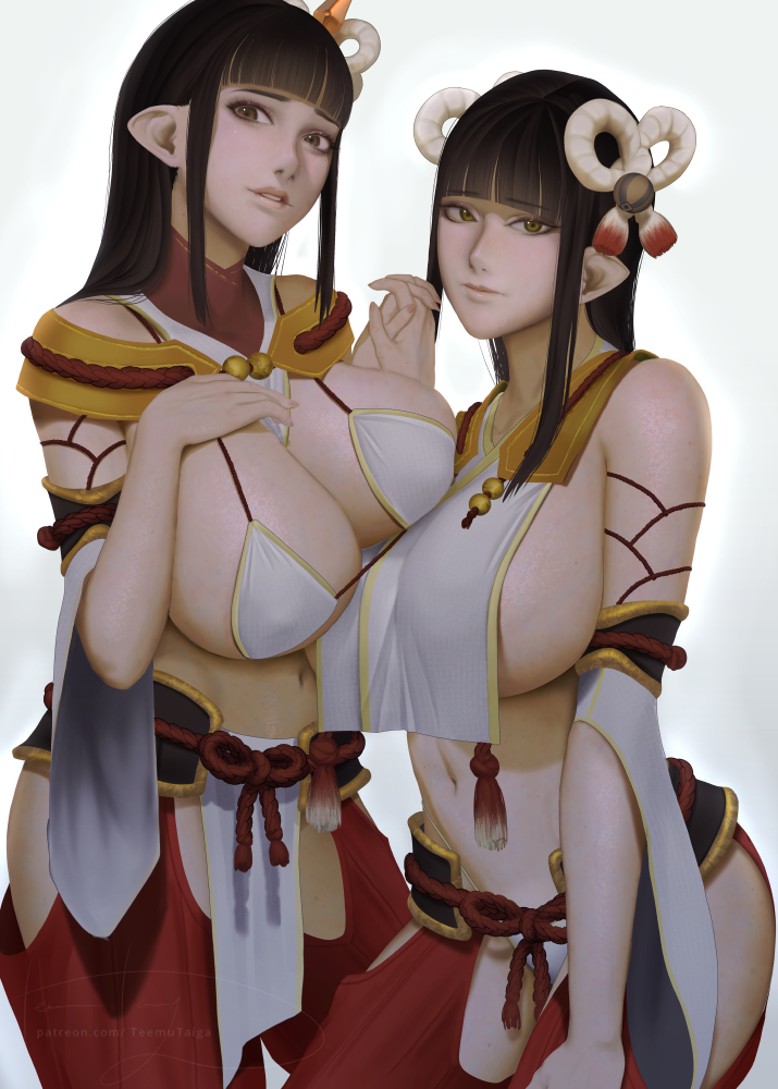 This is a pixiv picture whose title is ミノト＆ヒノエ - Hinoa & Minoto.
