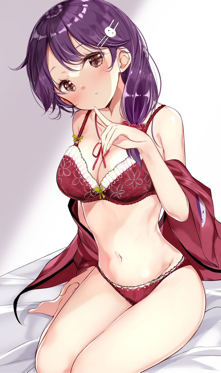 This is a pixiv picture whose title is ランジェリー♥潮ちゃん.