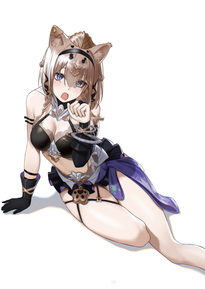 This is a pixiv picture whose title is 猫猫.