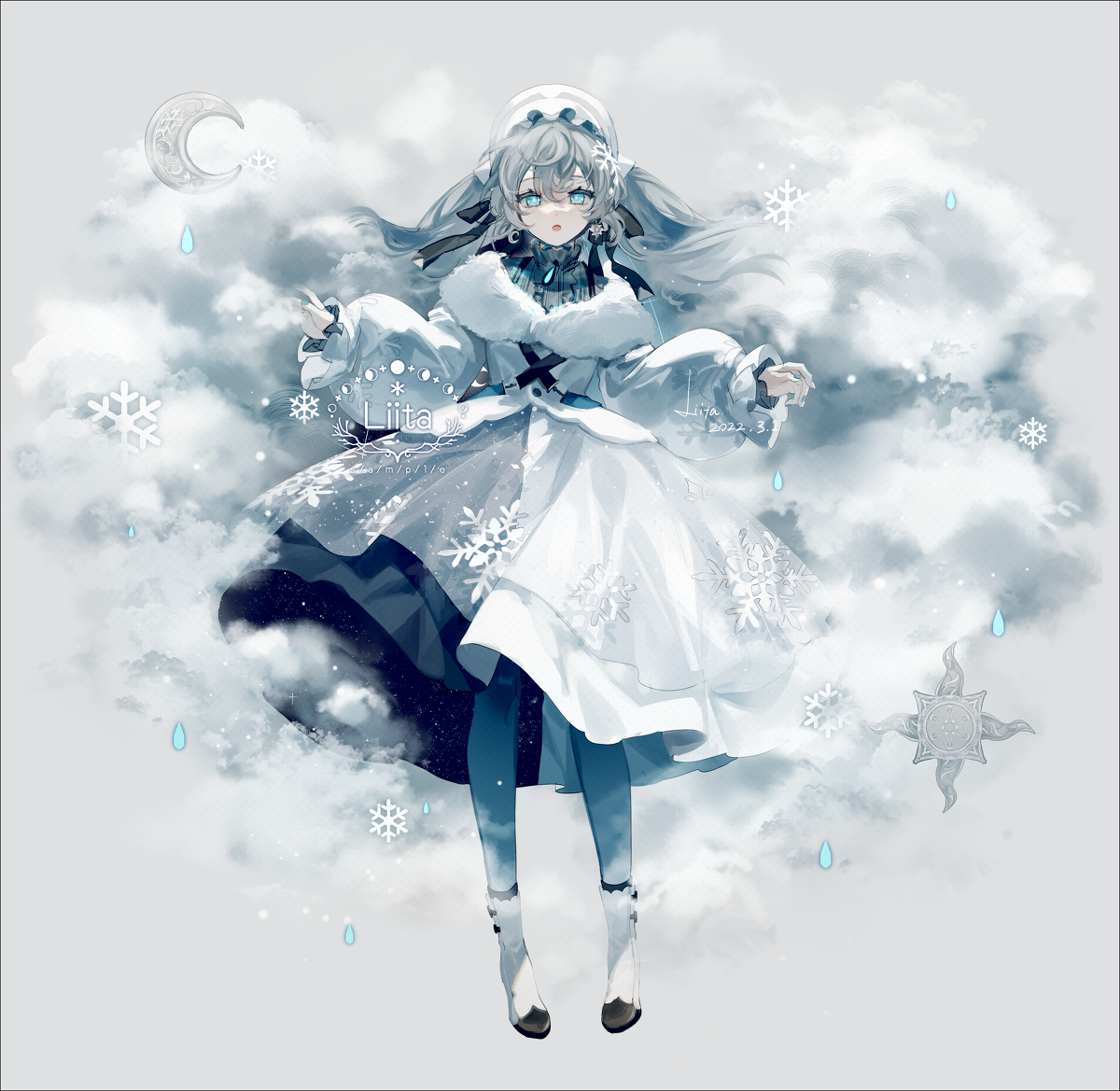 This is a pixiv picture whose title is 雪雲.