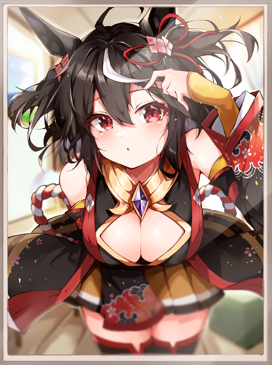 This is a pixiv picture whose title is 鏡越し.