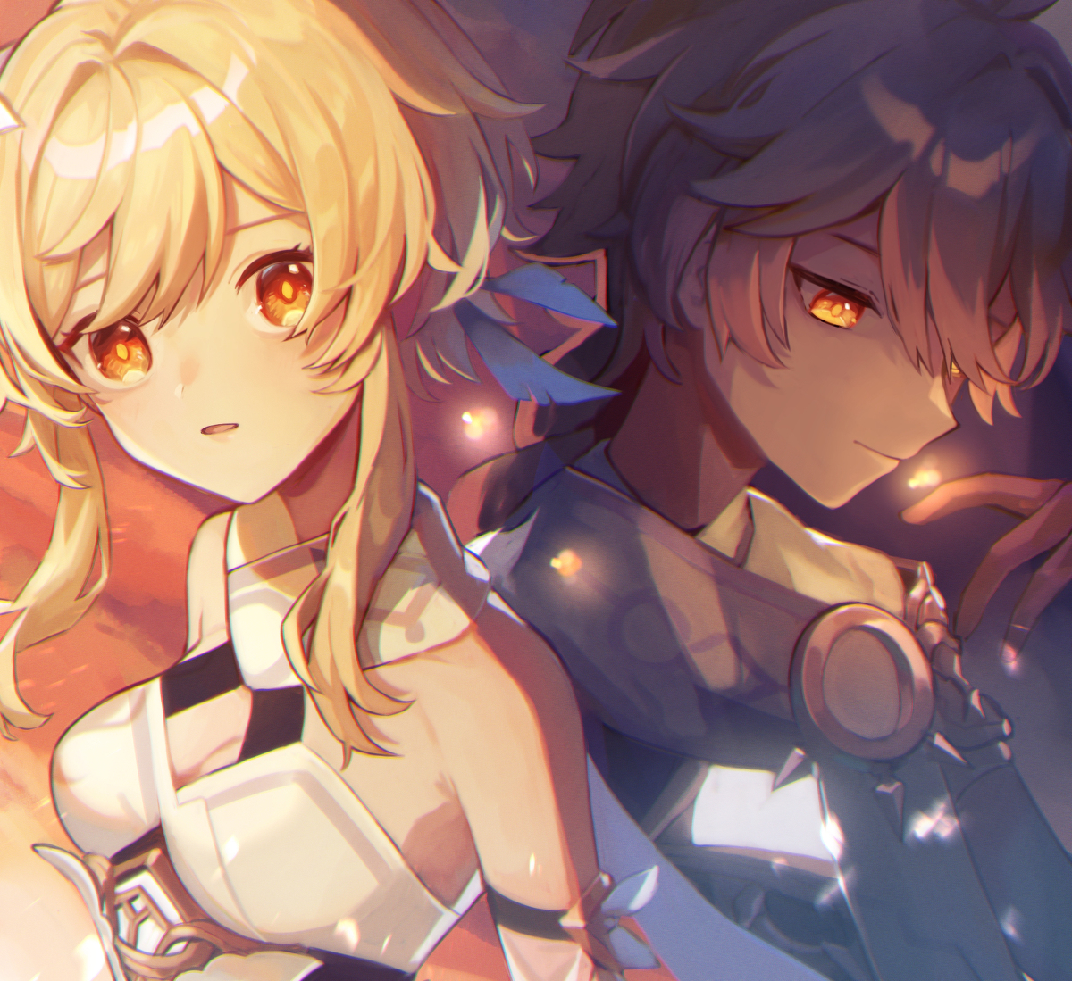 This is a pixiv picture whose title is 双子.