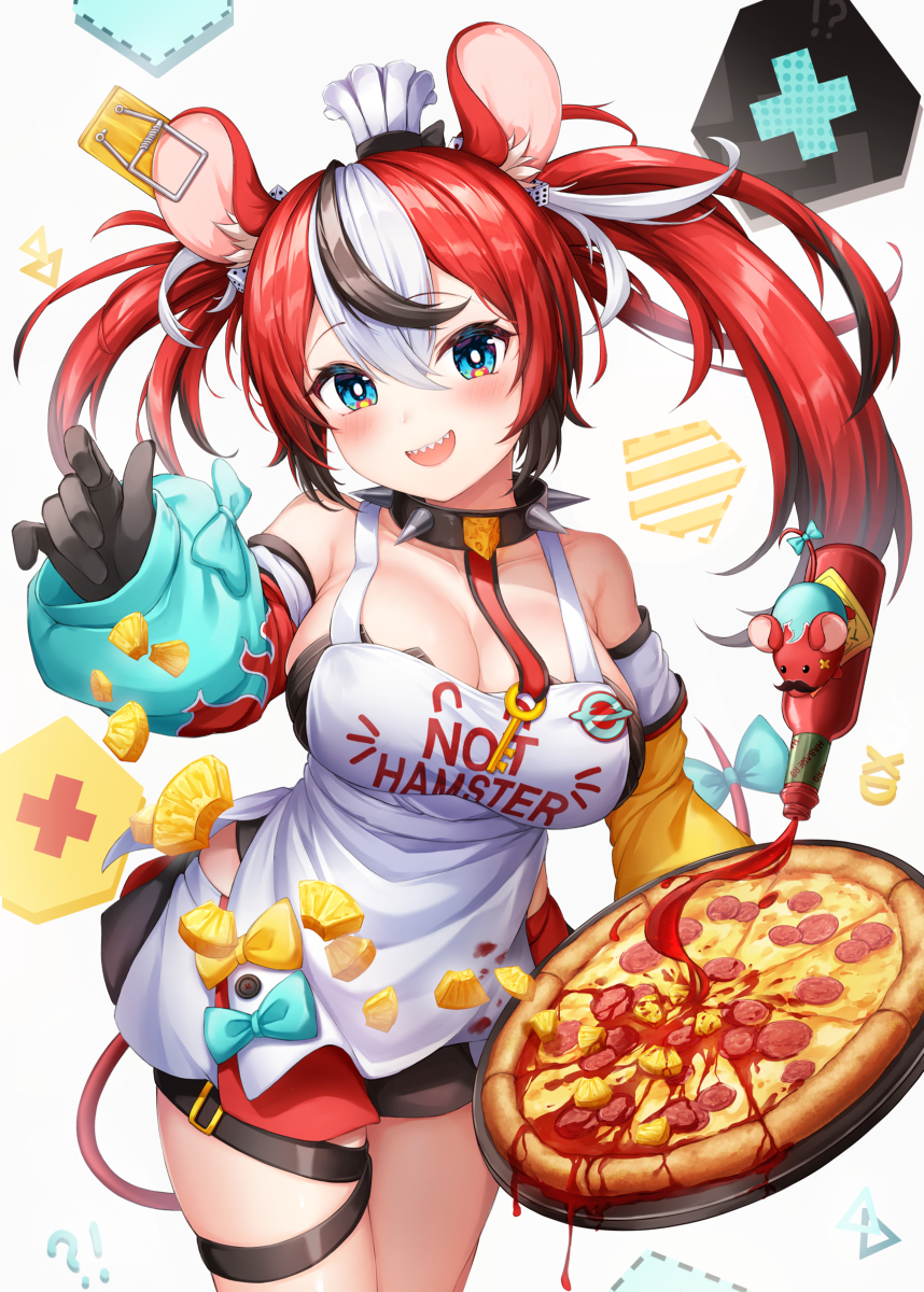 This is a pixiv picture whose title is dinner! dinner! making pizza!.