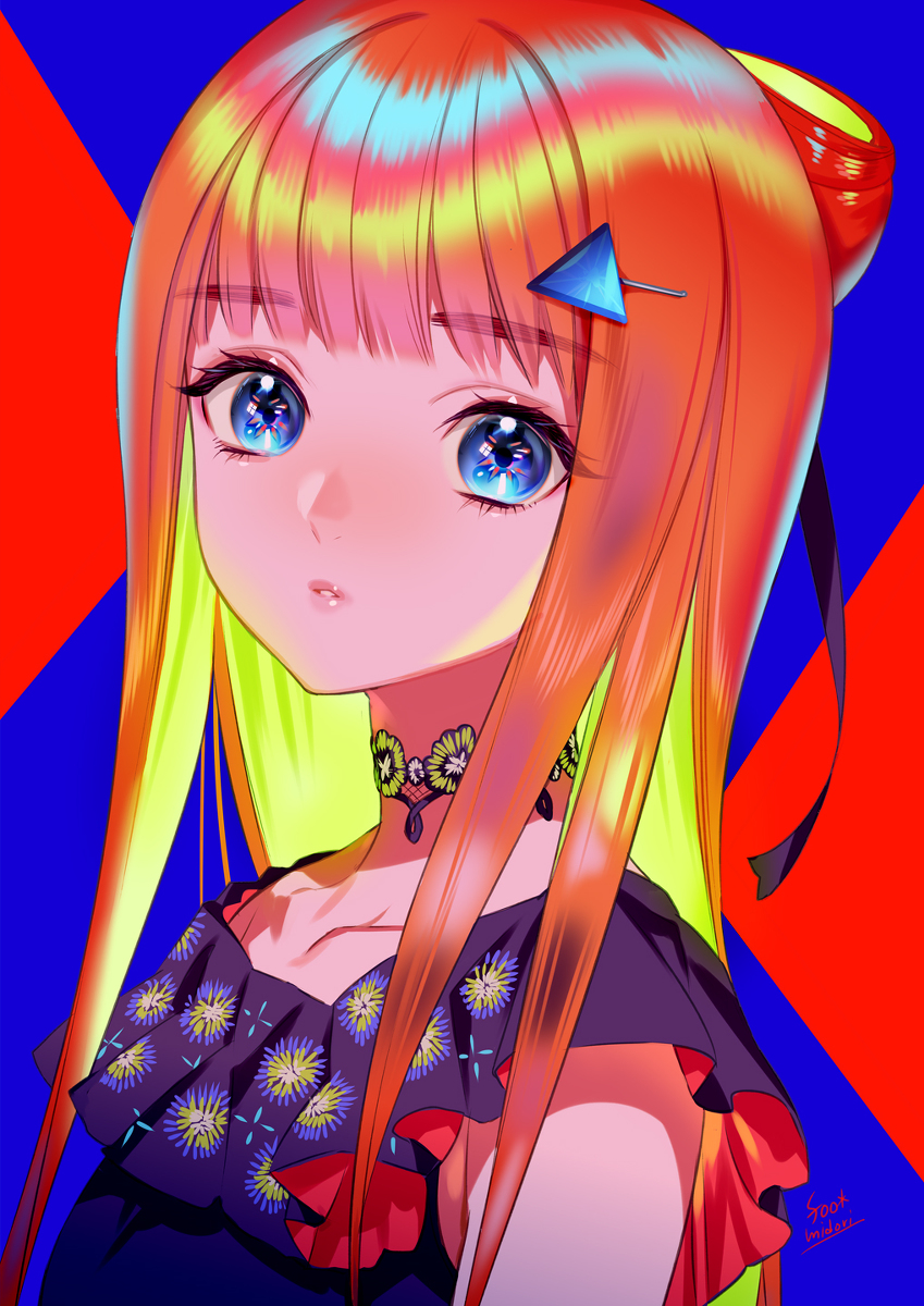 This is a pixiv picture whose title is プリズムヘア.